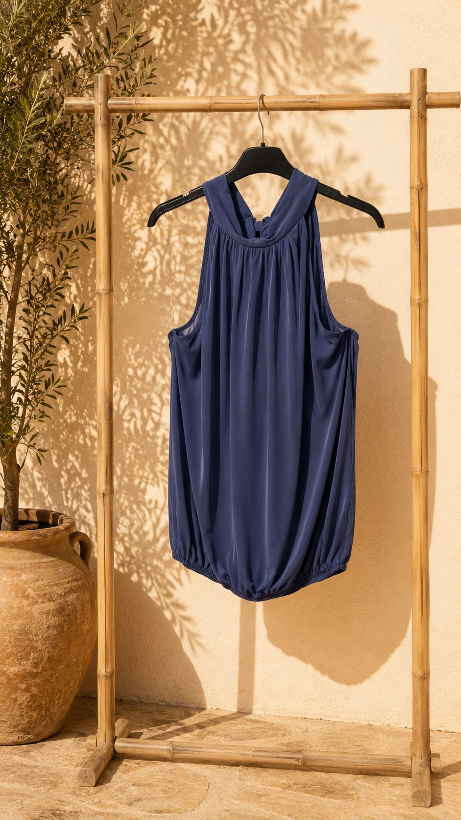 Neckholder-Top Nuru Uni Made in Italy 34-40/42