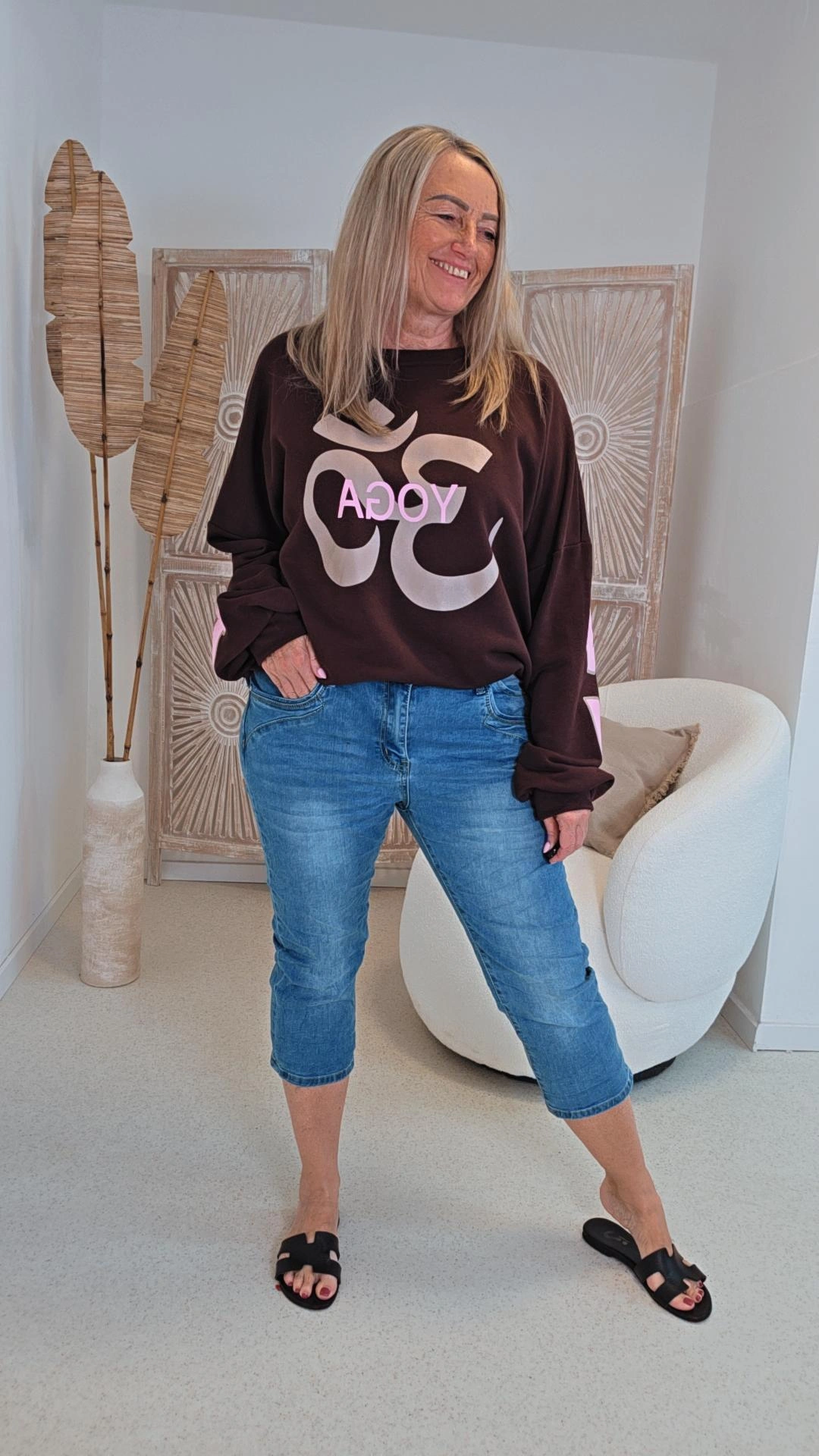 3/4 BASIC JEANS YOLA Variantenartikel Größen bis Gr. 38 - 48