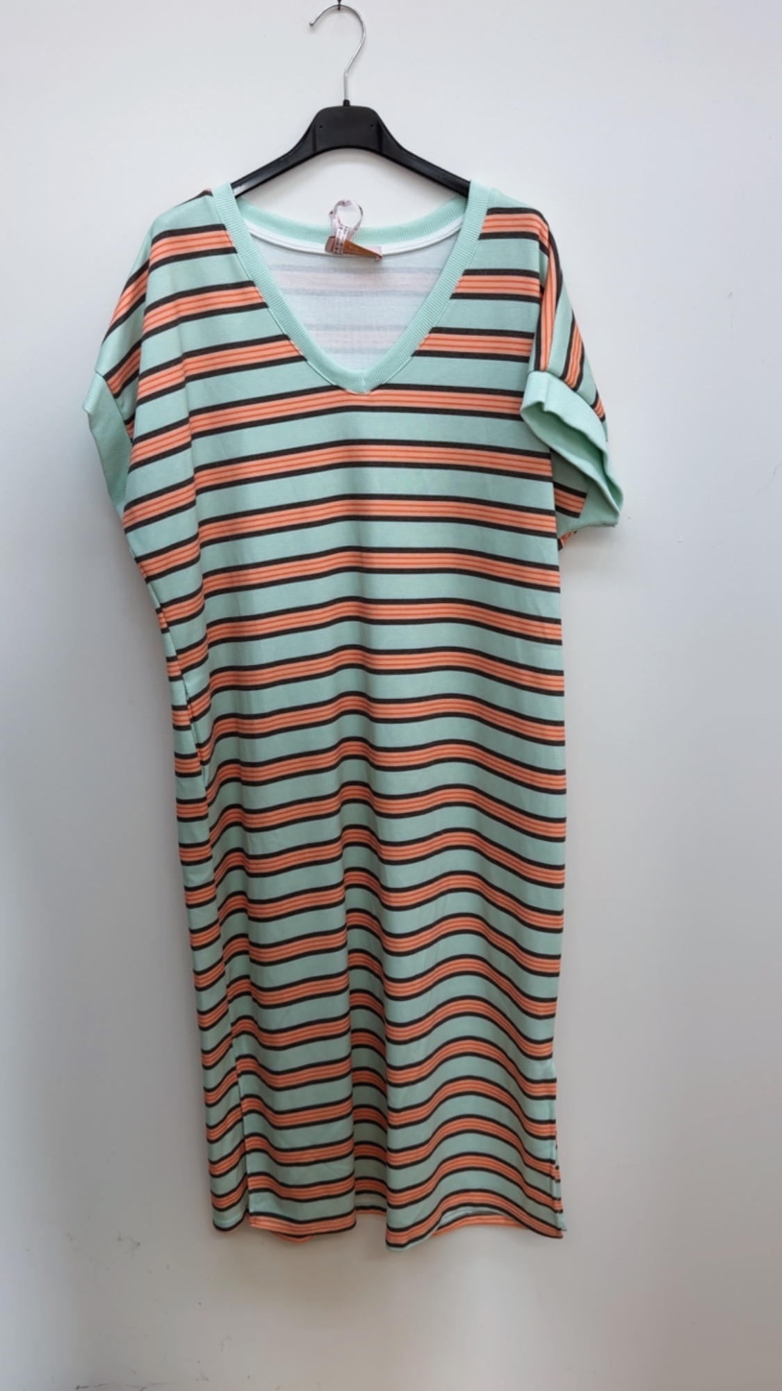 Sweatshirt-Kleid „Lotta“ – Streifenliebe für jeden Tag  – Made in Italy Gr. 34-42