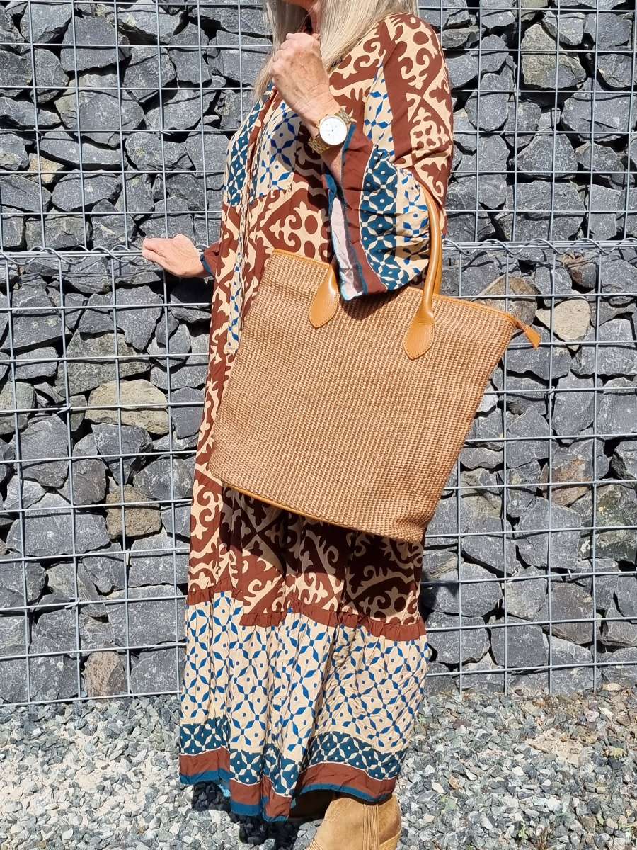 BAST SHOPPER ARIA COGNAC Leder Tasche Shopping Bag Umhängetasche Made in Italy BRAUN BAST SHOPPER ARIA COGNAC Leder Tasche Shopping Bag Umhängetasche Made in Italy BRAUN