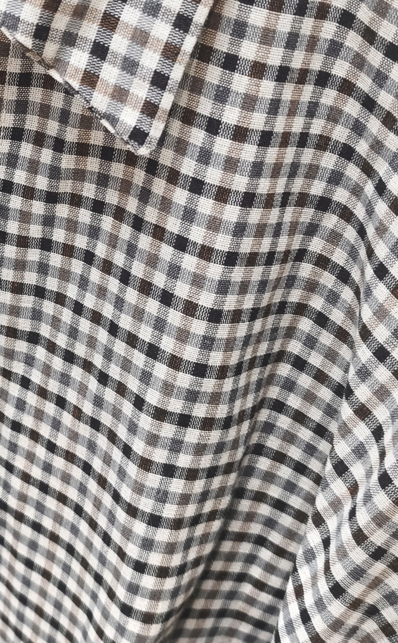 Karo-Bluse – lässiger Oversize-Look I BL0134 I 34-42 I Made in Italy