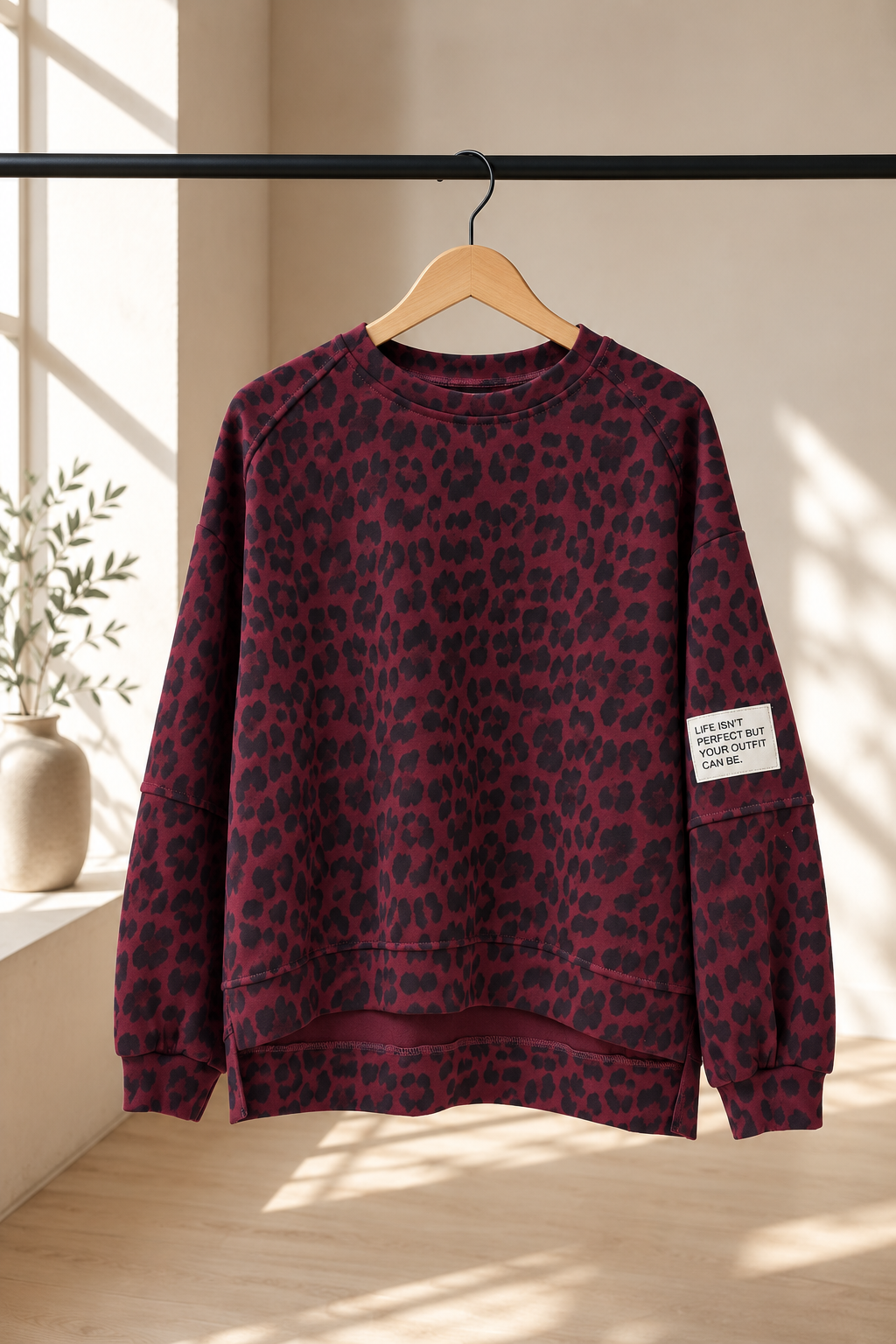 Butterstoff Sweater Leo Patch Juna Made in Italy 34-42 Sweatshirt