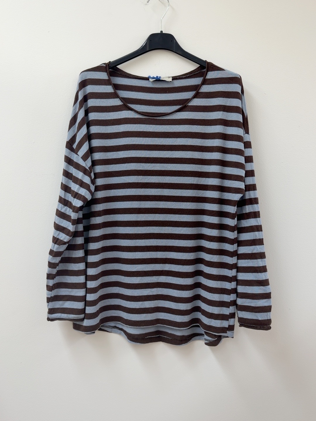 Longsleeve mit Streifen I LS0039 I Made in Italy 34-42
