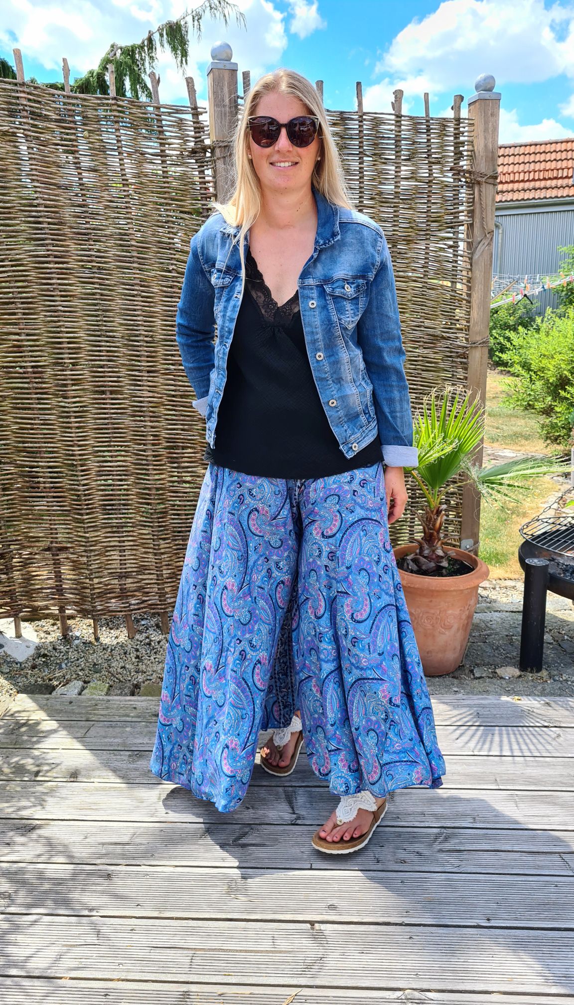 SILK HOSENROCK MALEDIVE BLAU 4 Boho Bohemian Seide Hose Rock Skirt Beach Sommer 34-40/42 SILK HOSENROCK MALEDIVE BLAU 4 Boho Bohemian Seide Hose Rock Skirt Beach Sommer 34-40/42