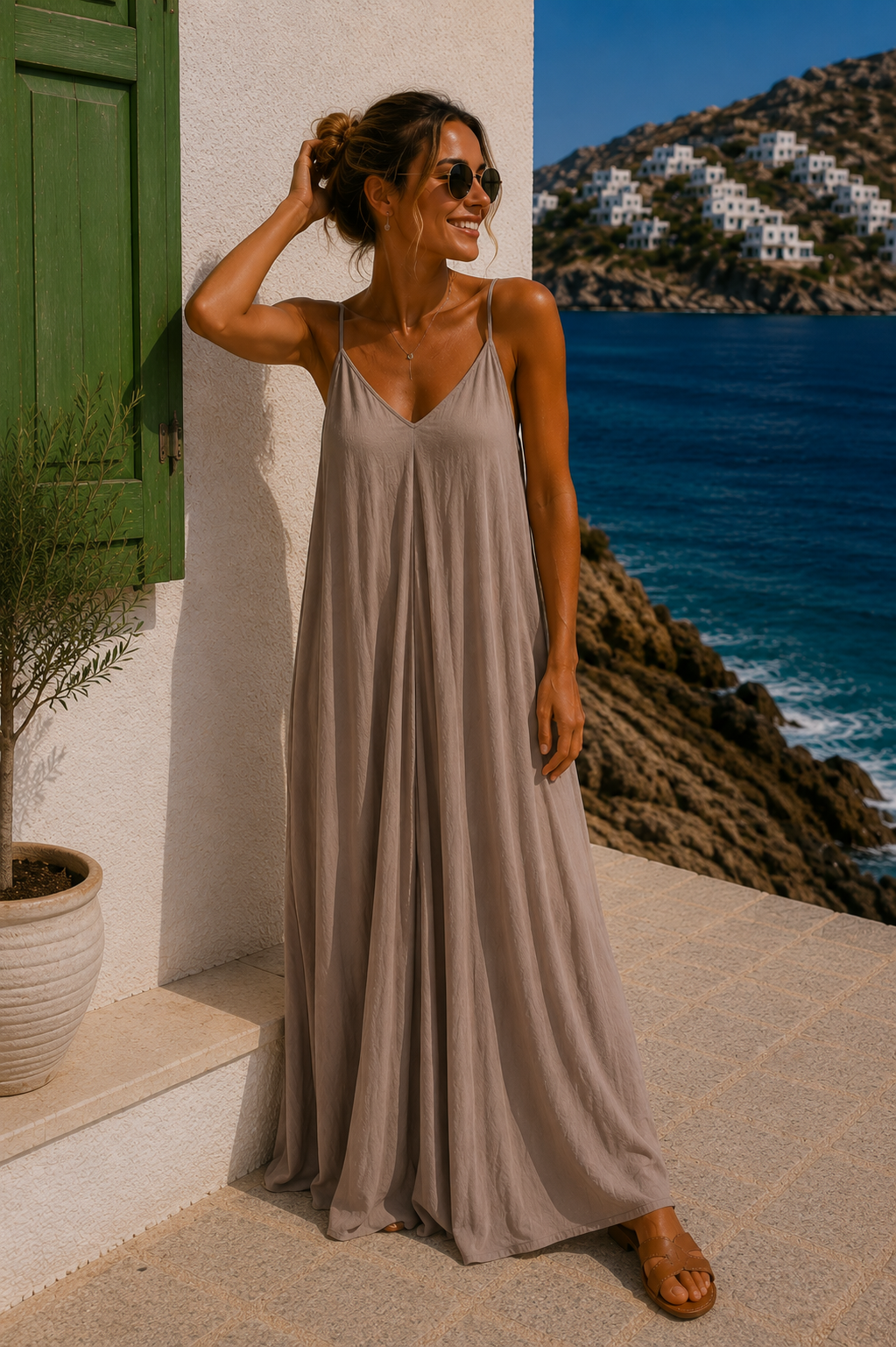 SPAGHETTIKLEID CAPRI UNI LANG 34-44/46 Made in Italy
