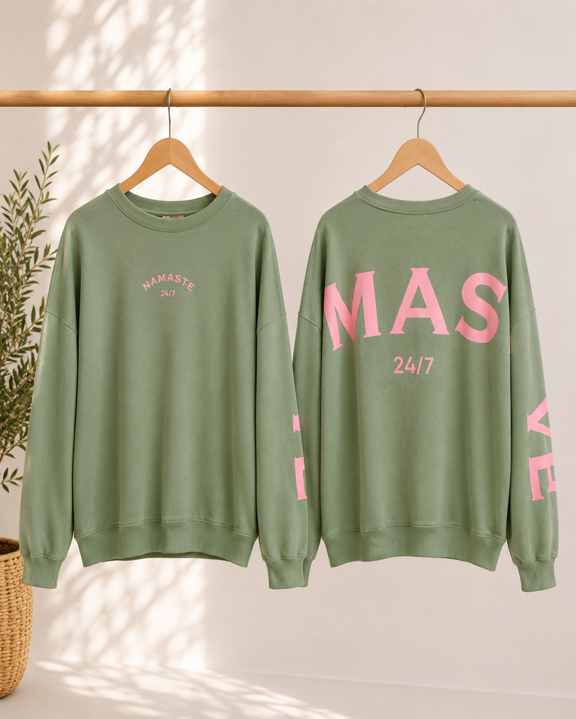 Sweatshirt „Namaste 24/7 Uni“ – Made in Italy | One Size bis ca. Gr. 42