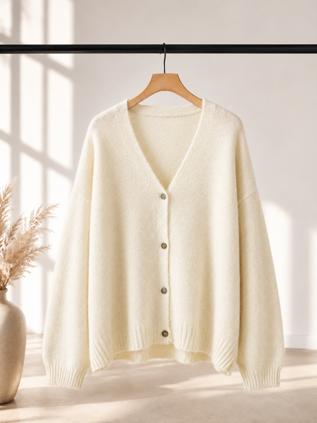 Agnetha – Oversize Alpaka Strickjacke | Made in Italya Cardigan  34-44