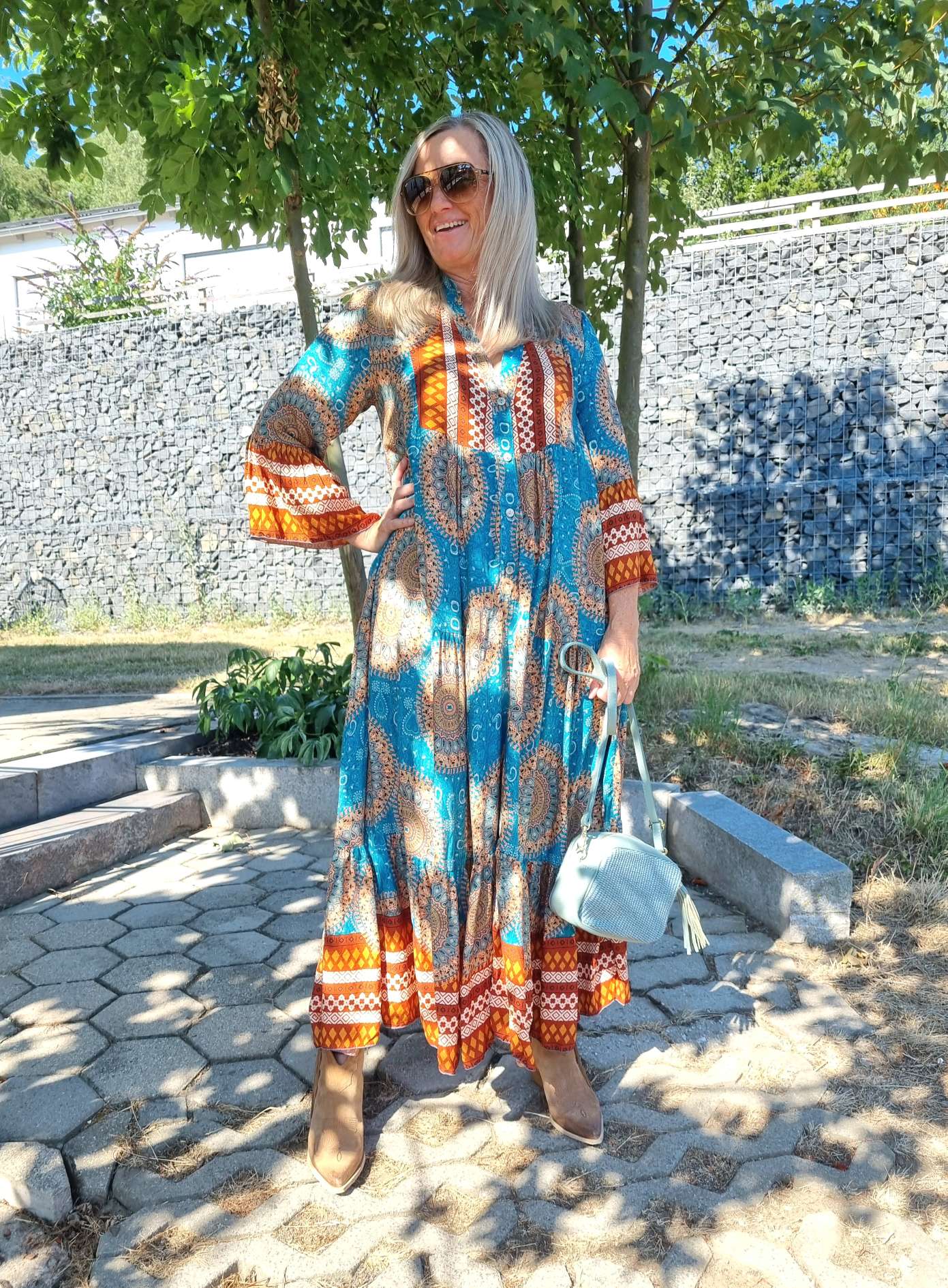 MAXI TUNIKA DRESS MICAELA TÜRKIS 34-42 Made in Italy langes Kleid Hängerchen Tunikakleid MAXI TUNIKA DRESS MICAELA TÜRKIS 34-42 Made in Italy langes Kleid Hängerchen Tunikakleid
