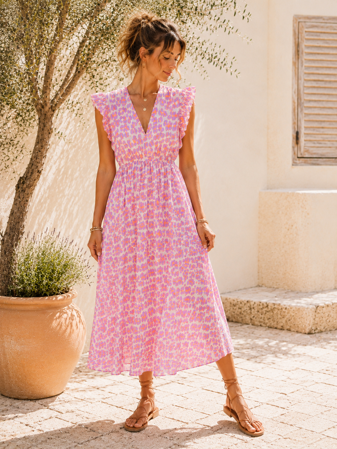 Kleid Arusha – Musselinkleid mit Boho-Charme  – Made in Italy |  tragbar bis Größe 42/44