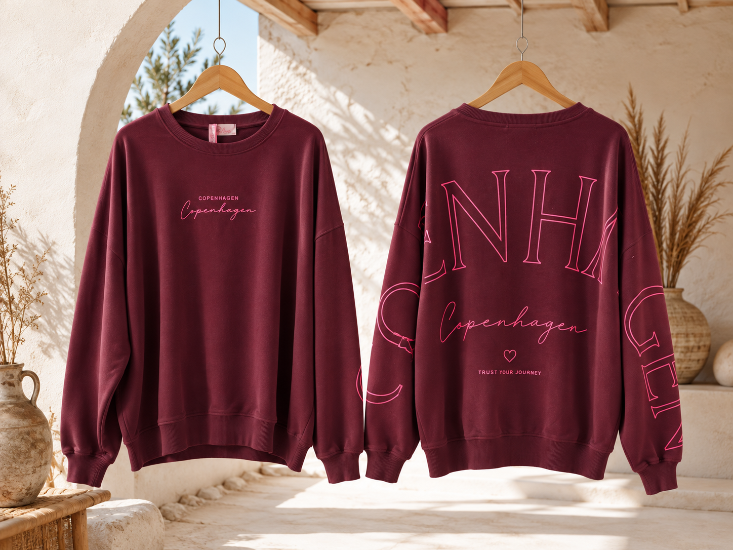 Sweatshirt Copenhagen I NO. SW0016 I lässiger Oversize-Look I Made in Italy 34-42/44