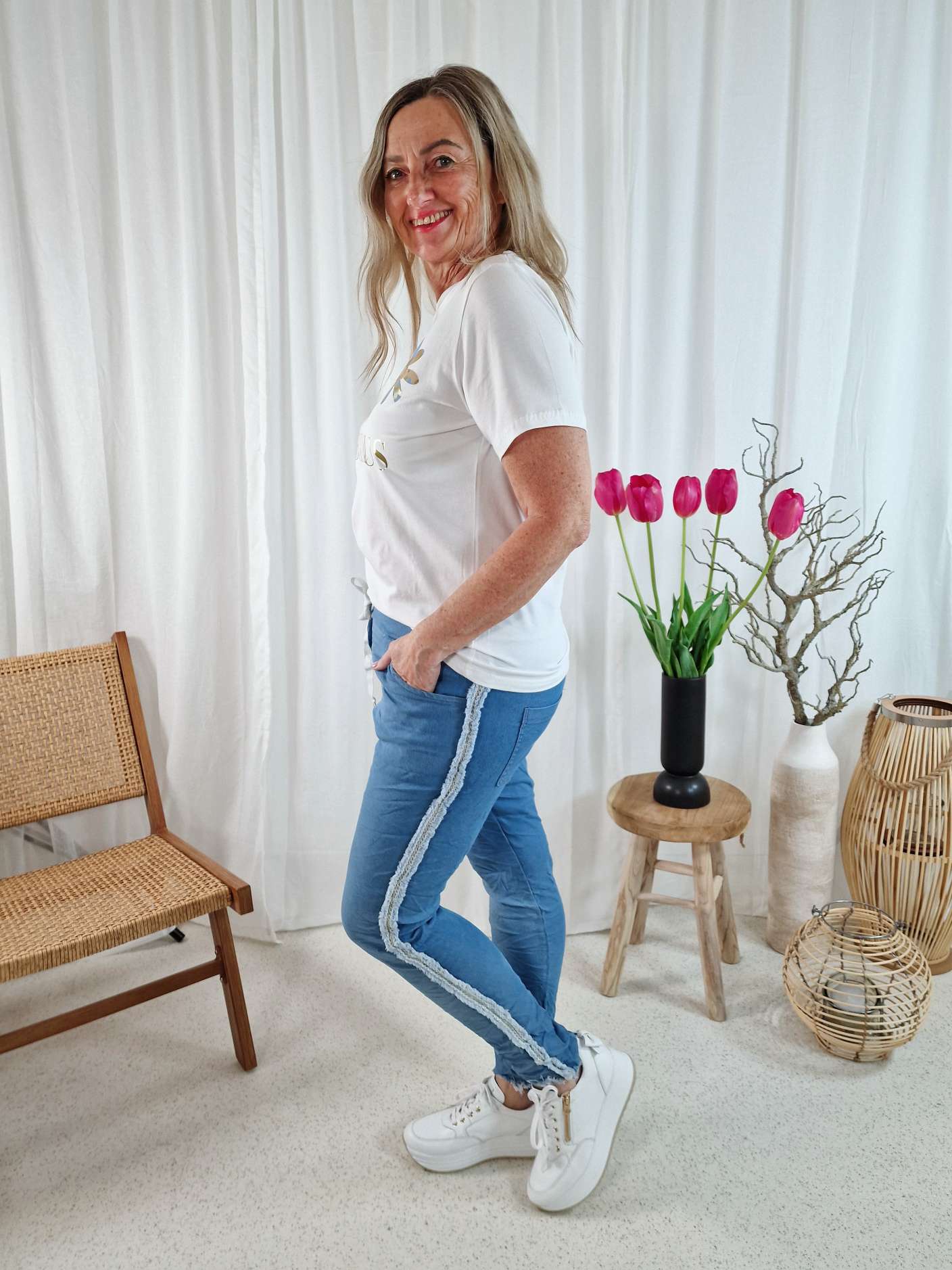 JEANS JOGPANT KATE 36-42 Made in Italy DENIM Hose PANT