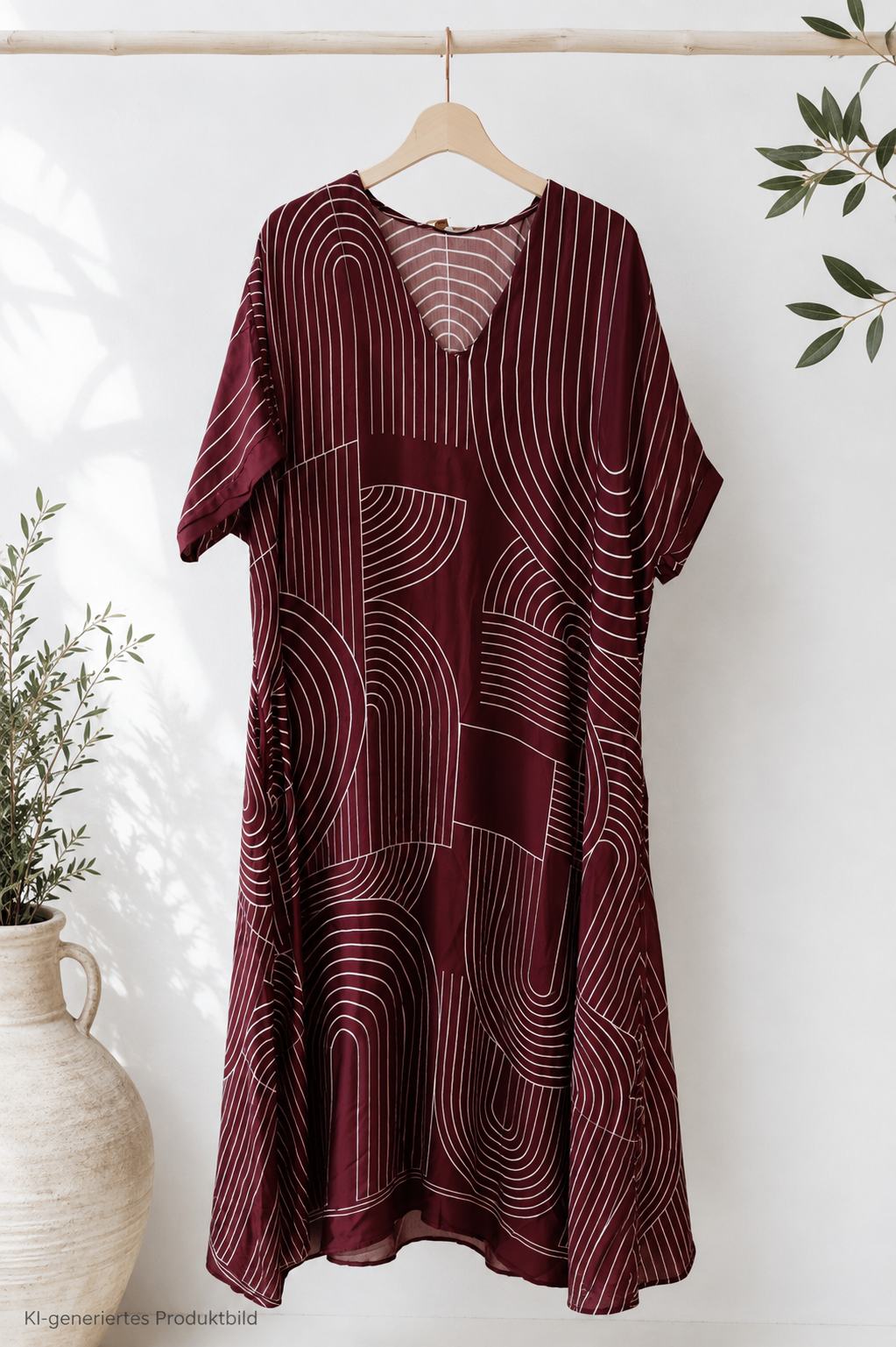 Maxi-Kleid Viskose-Seidenkleid Vanessa Made in Italy Gr. 34-42/44