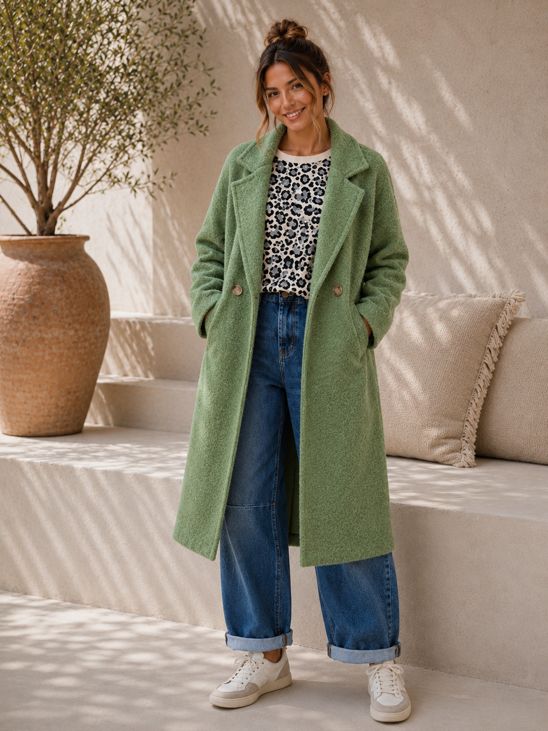 TREND MANTEL ELVIRA 36 - 42 Trench Coat Made in Italy