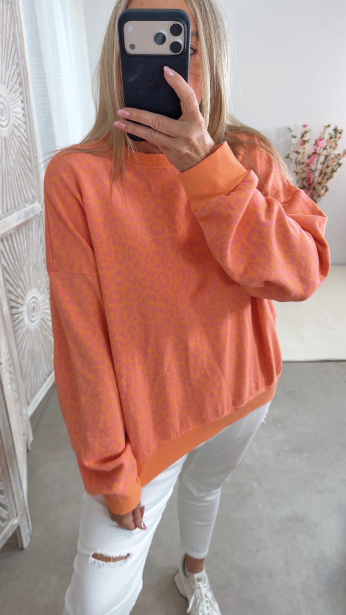 🐆💛💗Leo-Pullover Virelizia Made in Itlay 34-42/44 Sweatshirt Leo