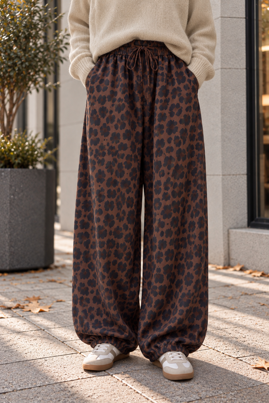Ballon-Jogpant lässige Basic Pants für jeden Tag I JP0140 I Made in Italy 34-42/44