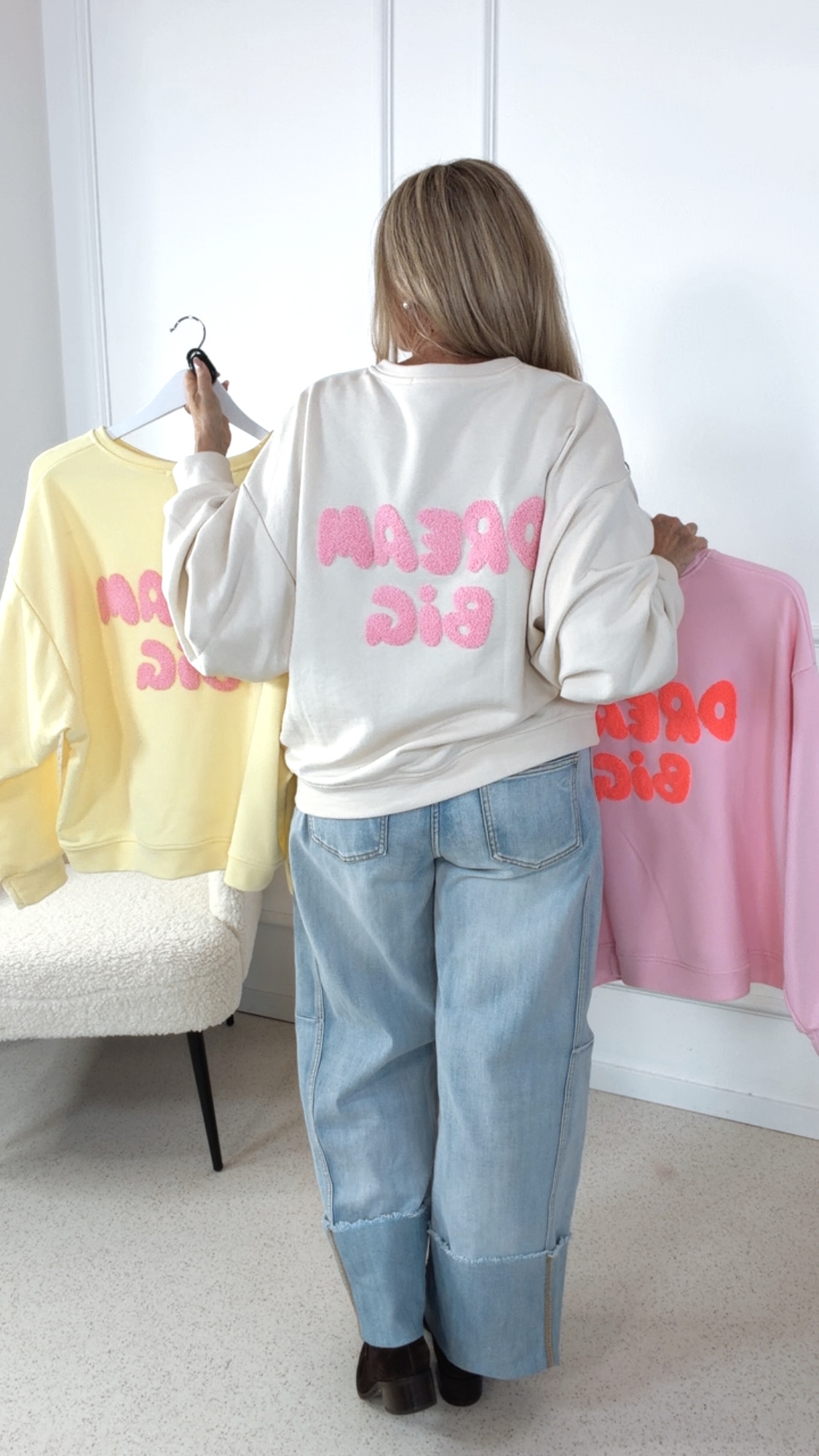 STATEMENT SWEATER DREAM BIG Made in Italy 34-42