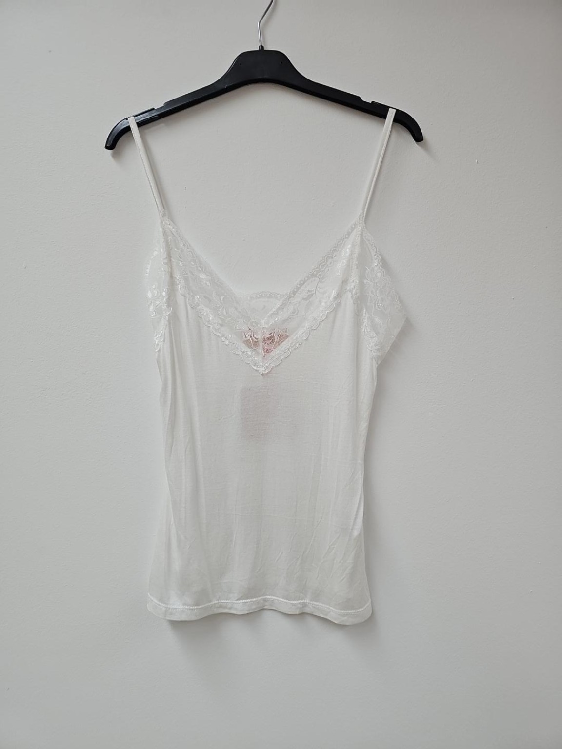 Spitzentop Lavinia – feminines Basic-Top mit Spitze Made in Italy 34-40/42