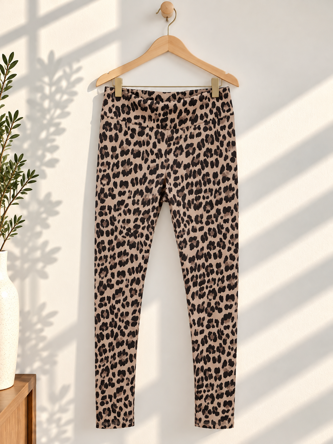 🐆 Leo Love Leggings BEIGE Variantenartikel LG0097 Made in Italy Butterstoff