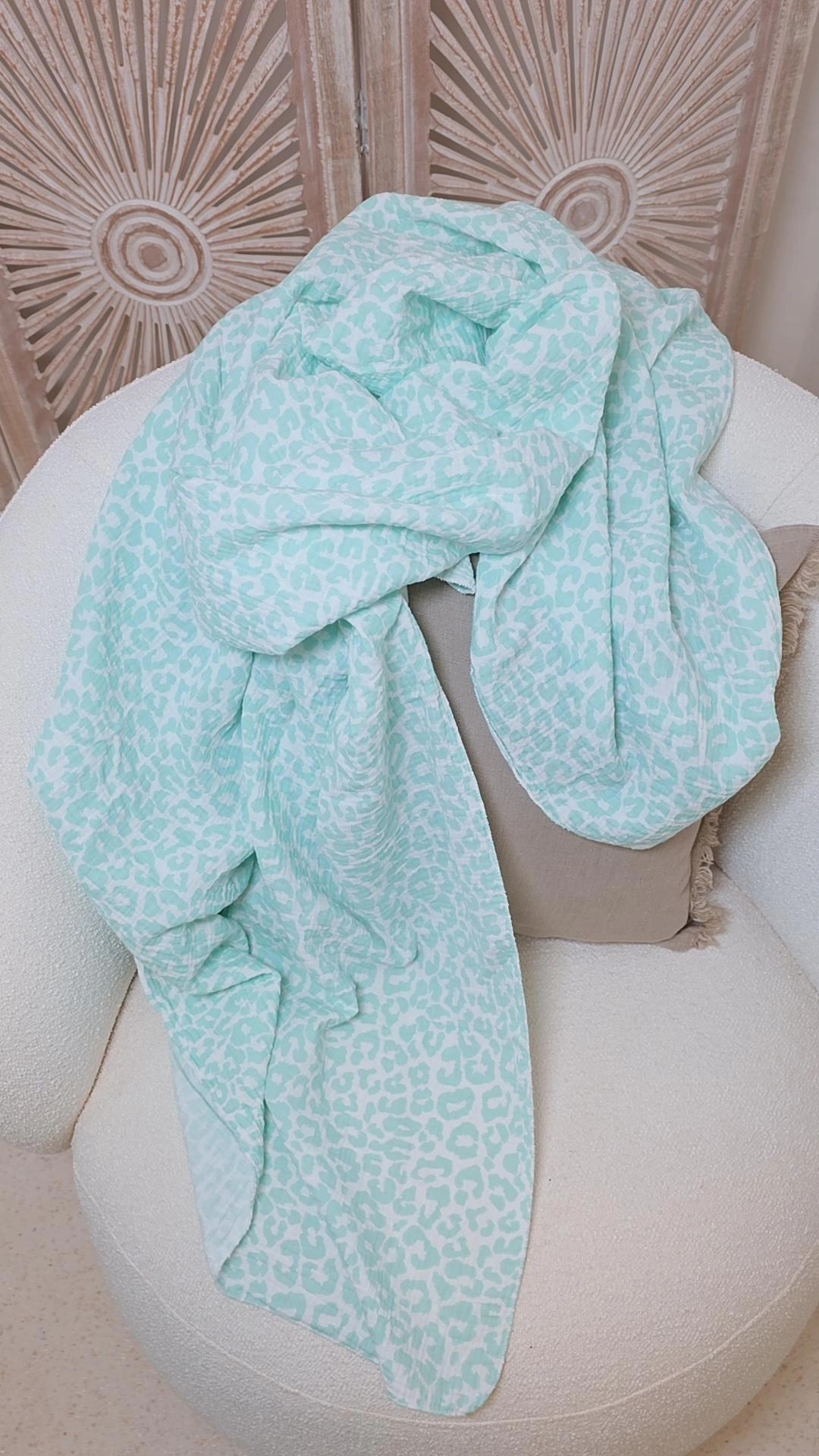 SCHAL SCARF BARBARA LEO PAREO Made in Italy