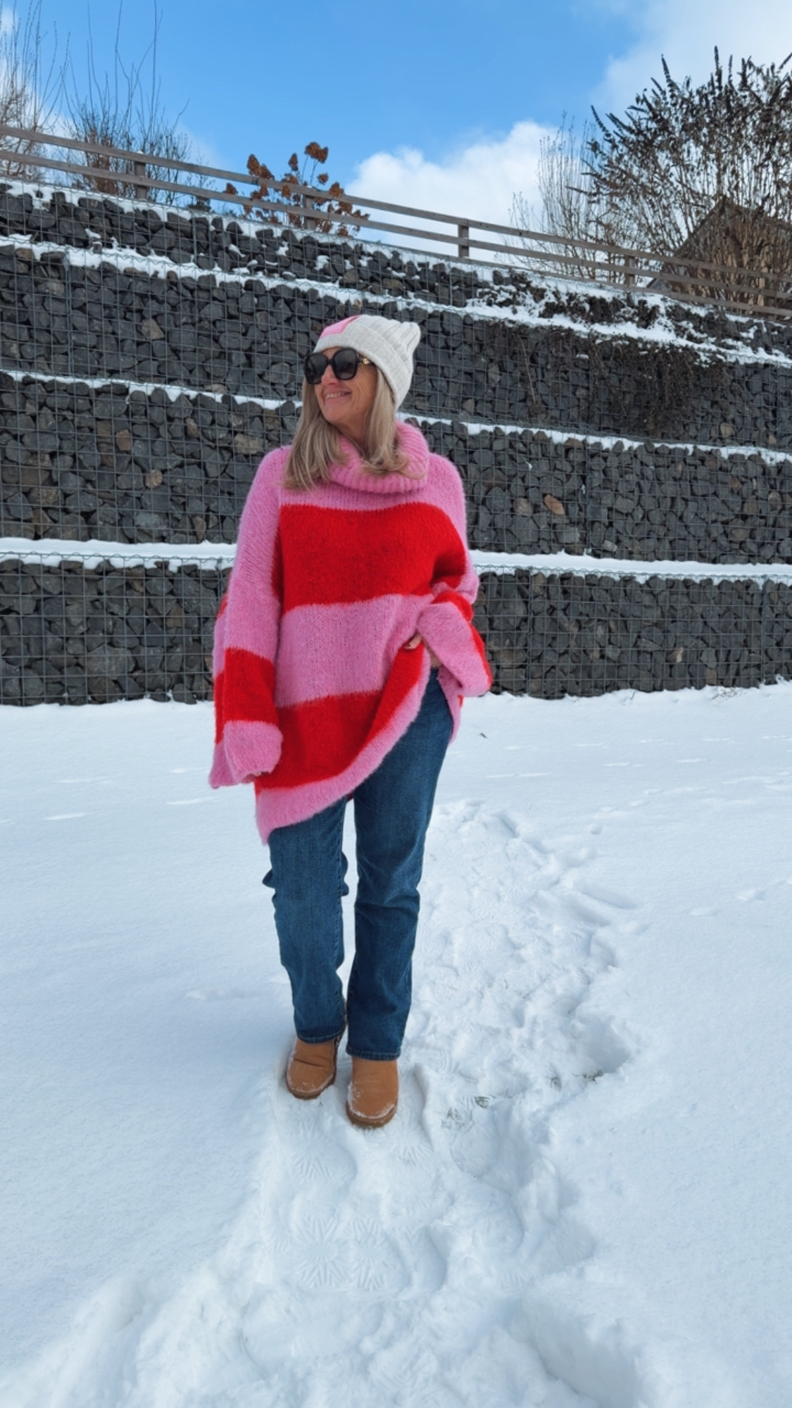 COZY STRIPES STRICKKLEID STRICKPULLOVER HELSINKI 34-44 Made in Italy