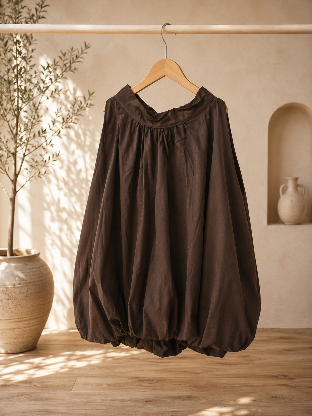 Top Bluse Mariona Uni Bindung im Nacken Made in Italy 34-40/42