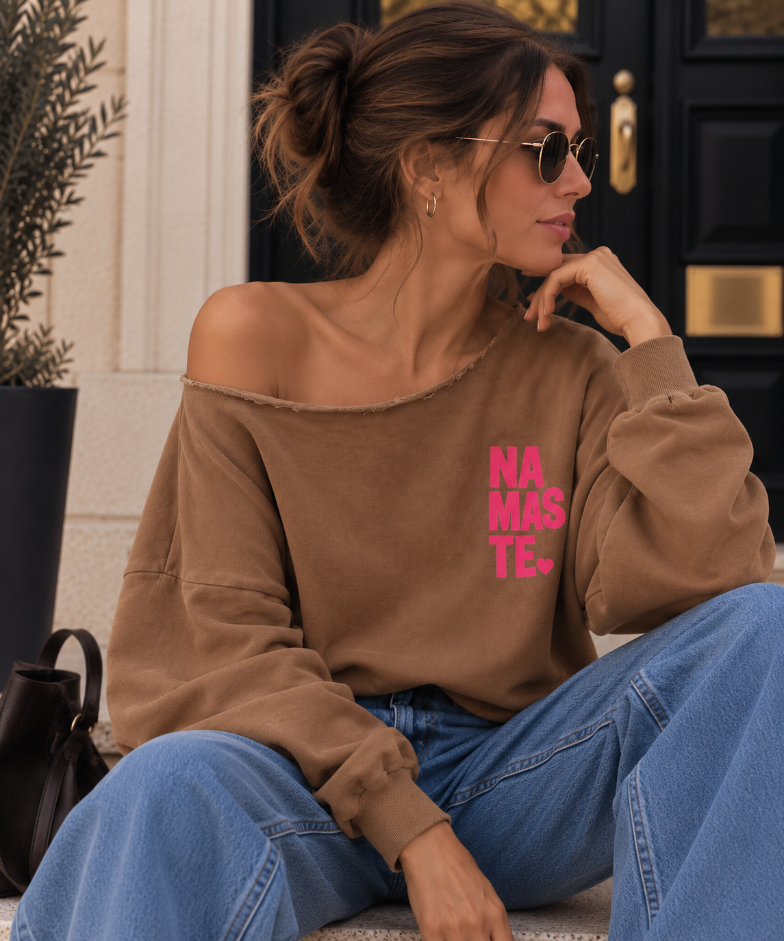 Oversize Sweatshirt im Used-Look I P0060 I 34-42/44