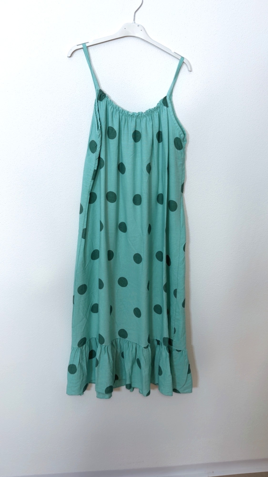 Dots Kleid Isla Spaghettiträger Made in Italy 34-42