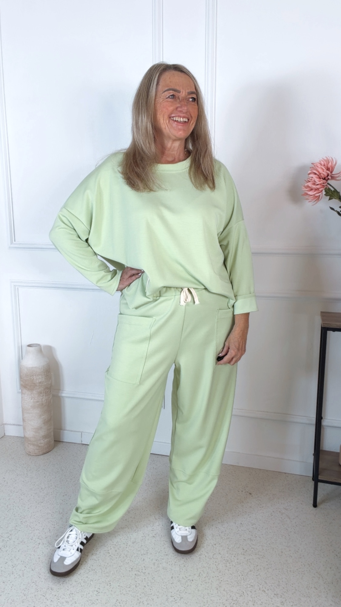 HOME WEAR SET BIENE SOFT  34- 42 Made in Italy Jogpant Sweater Jogging