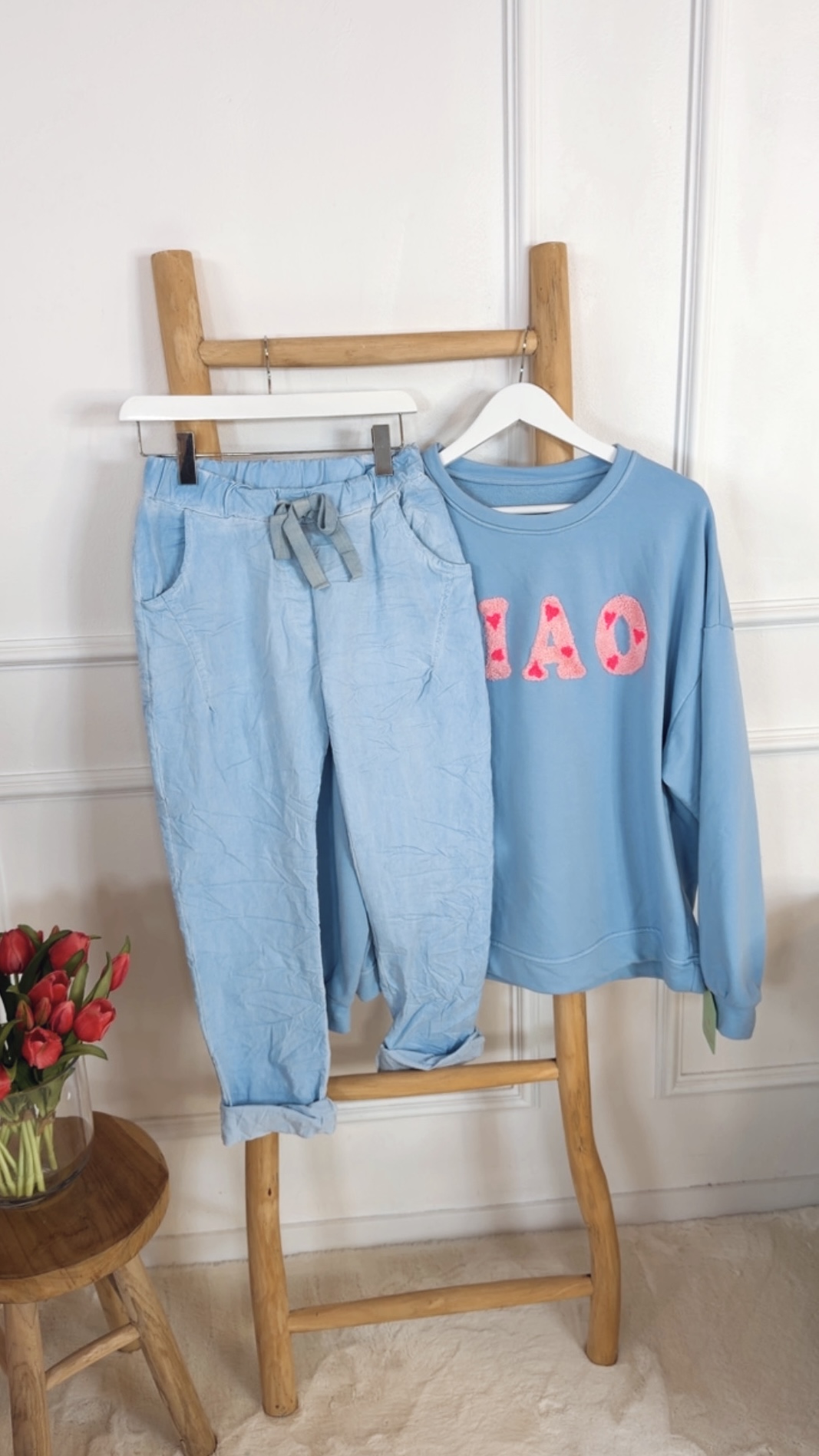 BASIC PANT MARIE Made in Italy 34 -42 Hose Jogpant