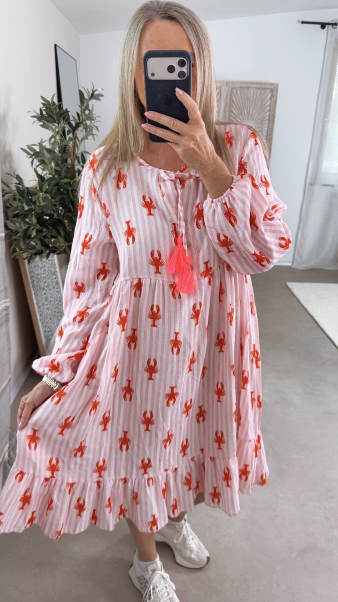 🦞 Tunika-Kleid „Lobster Love Marmaris“ – Made in Italy Gr 34-42