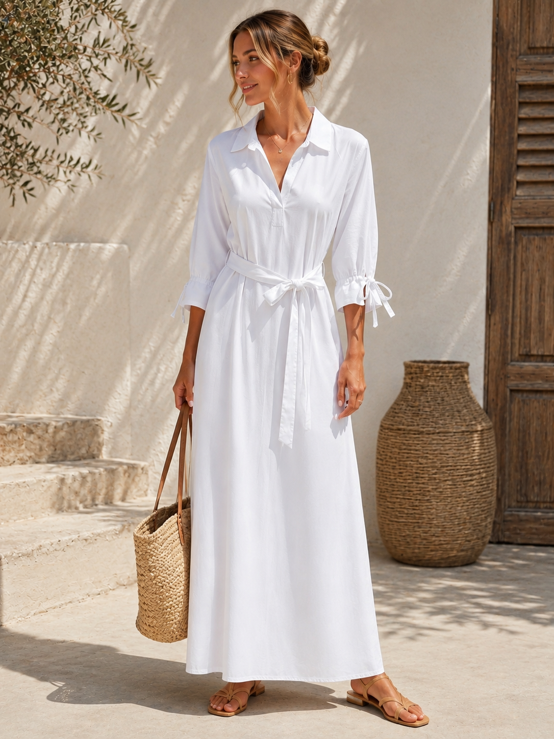 Exklusives Blusenkleid Marlie Baumwolle 34-40/42