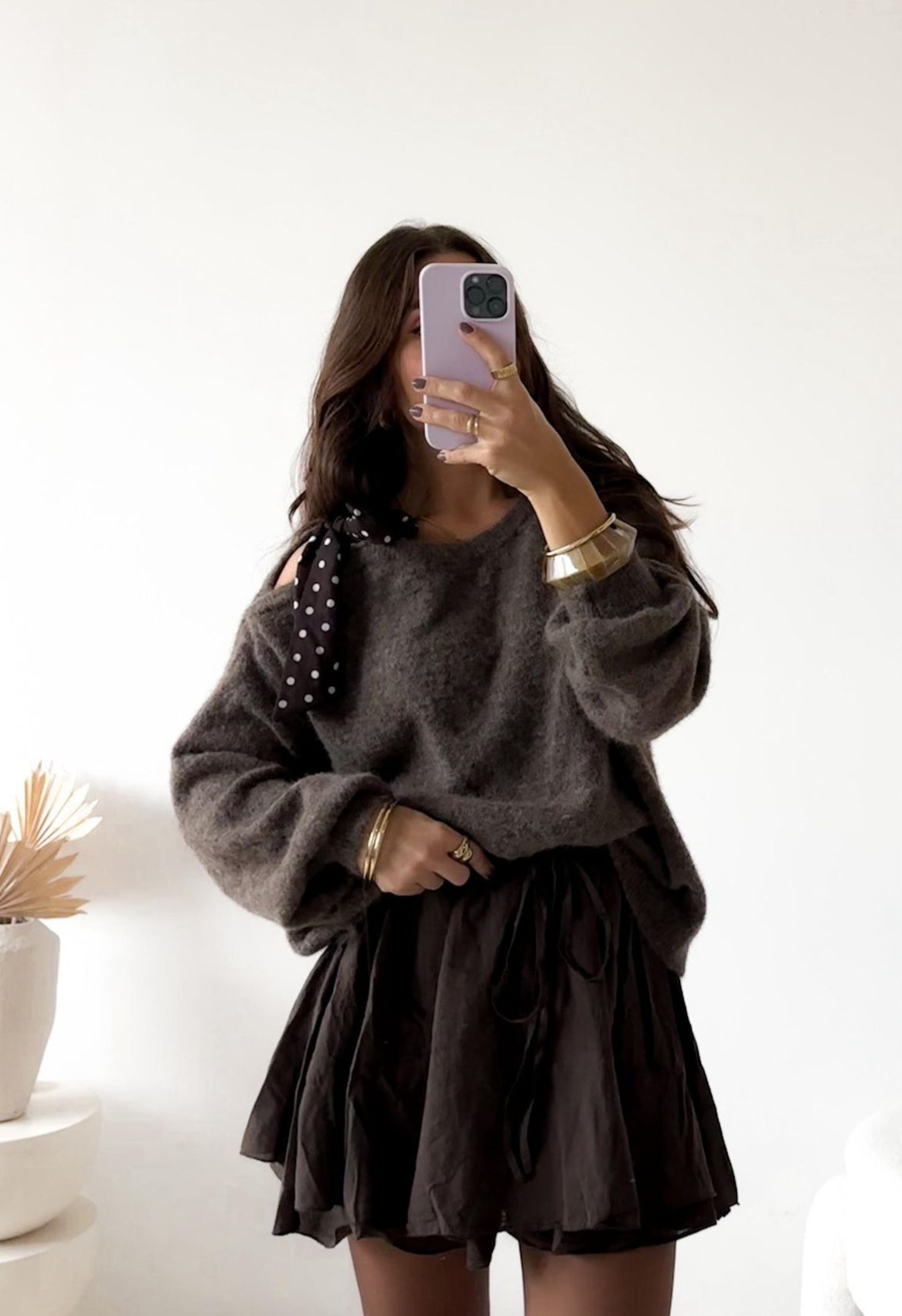 COZY KNIT SWEATER MACY Schleife Made in Italy 34 -44 Strick Pullover