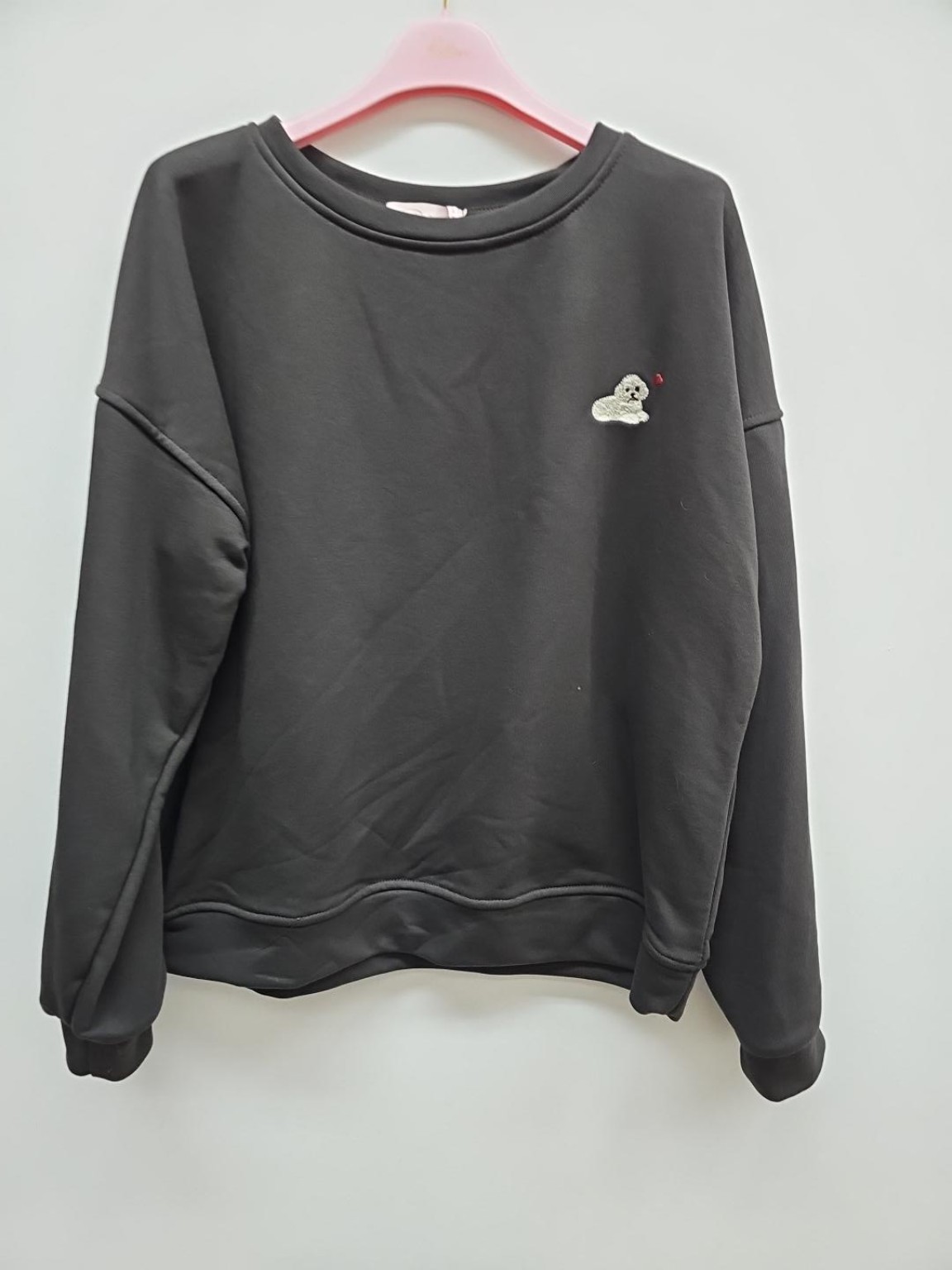 Sweatshirt Uni Luni Hund Stickerei Made in Italy 34-42 Sweater