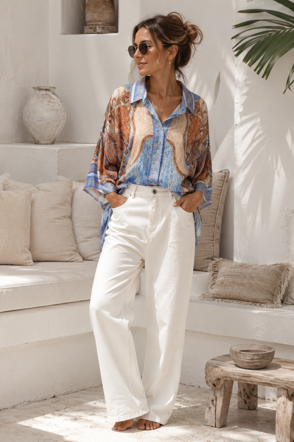 Silky Signature Bluse „Aurelia“ Made in Italy Gr. 34-44/46 Premium Kollektion