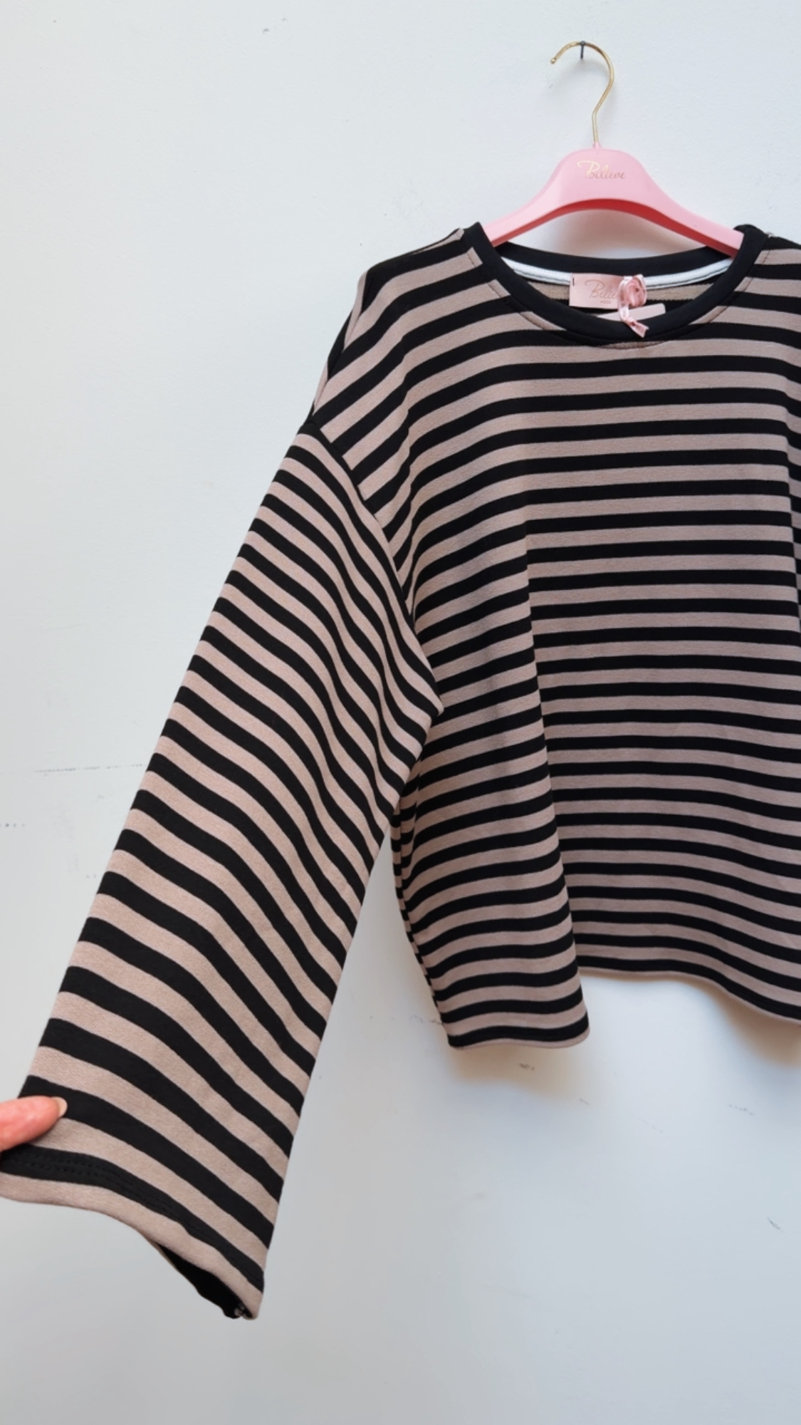 Shirt Langarm Ornella Stripes Made in Italy 34-42/44