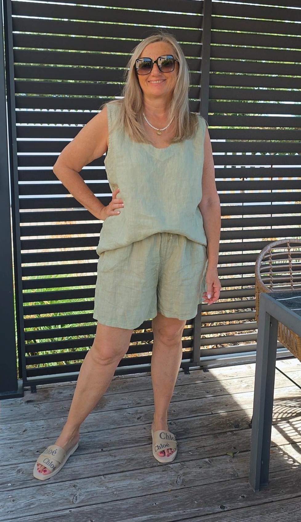 LINEN SHORTS BONITA KURZ Made in Italy 34-42 Leinenshort