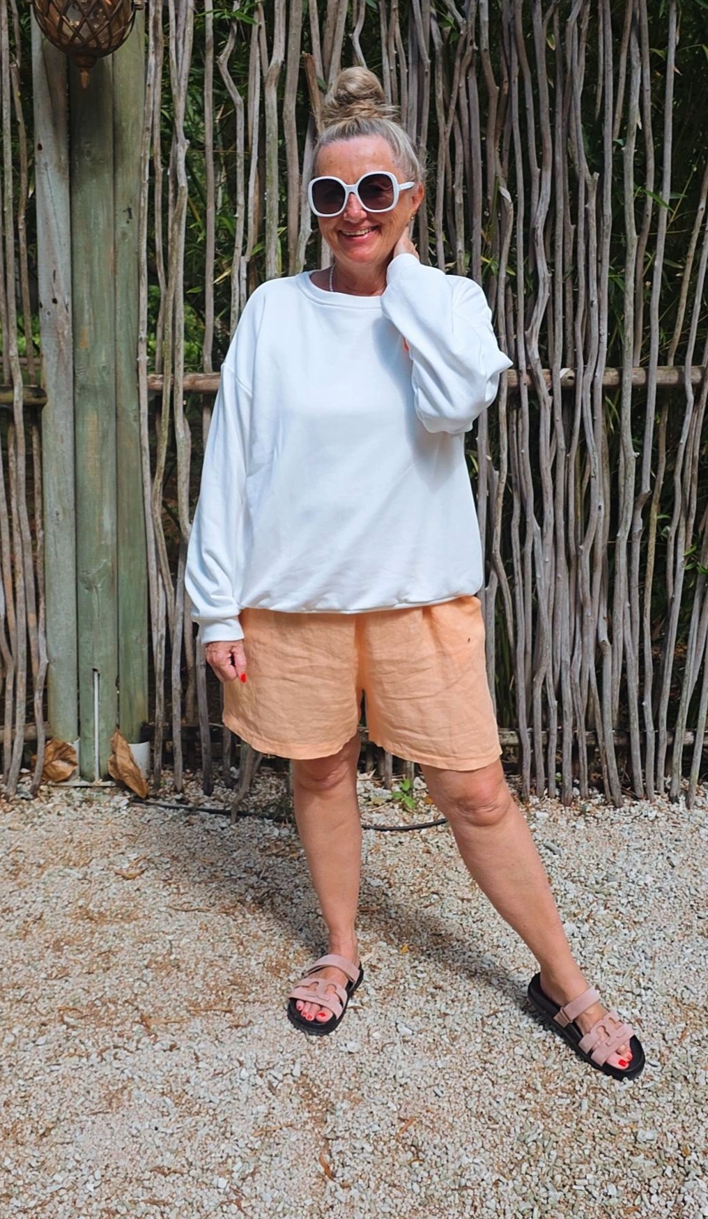 LINEN SHORTS BONITA KURZ Made in Italy 34-42 Leinenshort