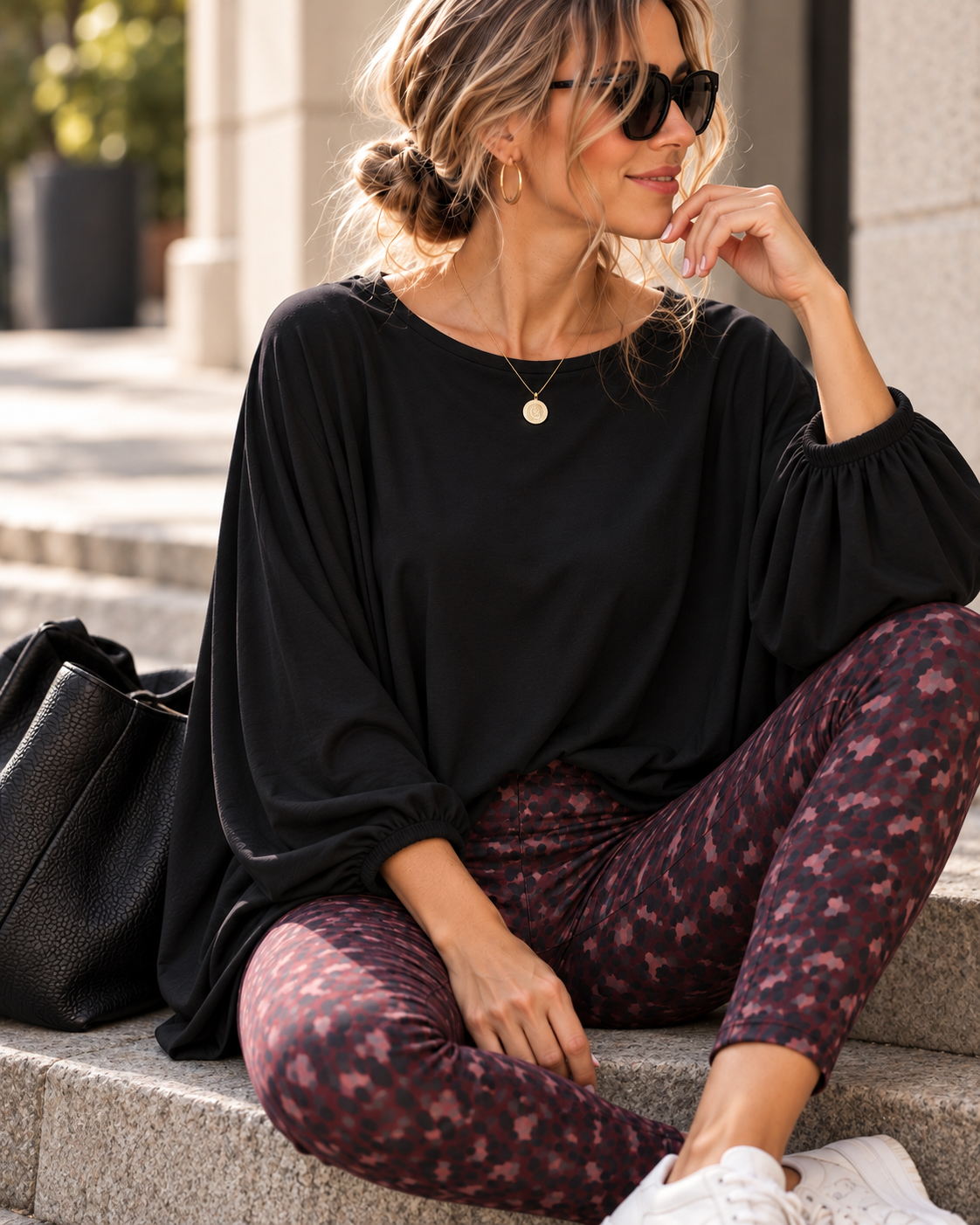 Basic Fledermaus-Pullover I H0144 I 34-44 I Made in Italy