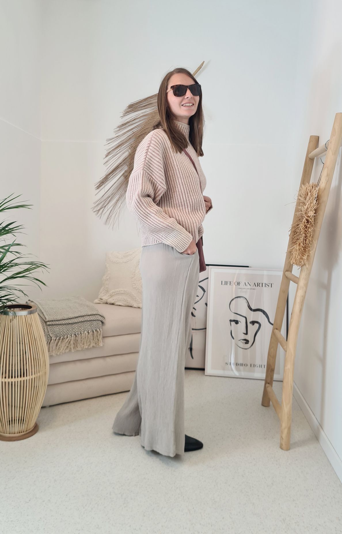EDLE HOSE INESSA BEIGE Viskose Hose Made in Italy Palazzohose PANT Musselin Art 34-40 EDLE HOSE INESSA BEIGE Viskose Hose Made in Italy Palazzohose PANT Musselin Art 34-40