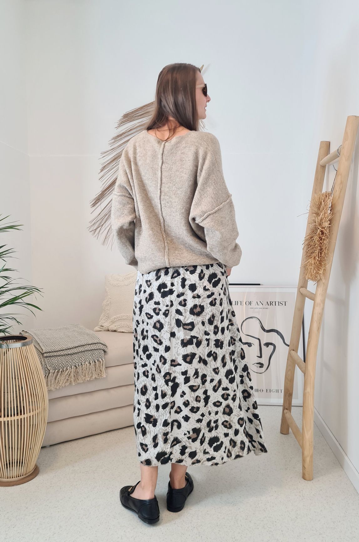 EDLER SILK SKIRT KATHY LEO CREME Satin Rock Seiden Mix Made in Italy 34-40 EDLER SILK SKIRT KATHY LEO CREME Satin Rock Seiden Mix Made in Italy 34-40