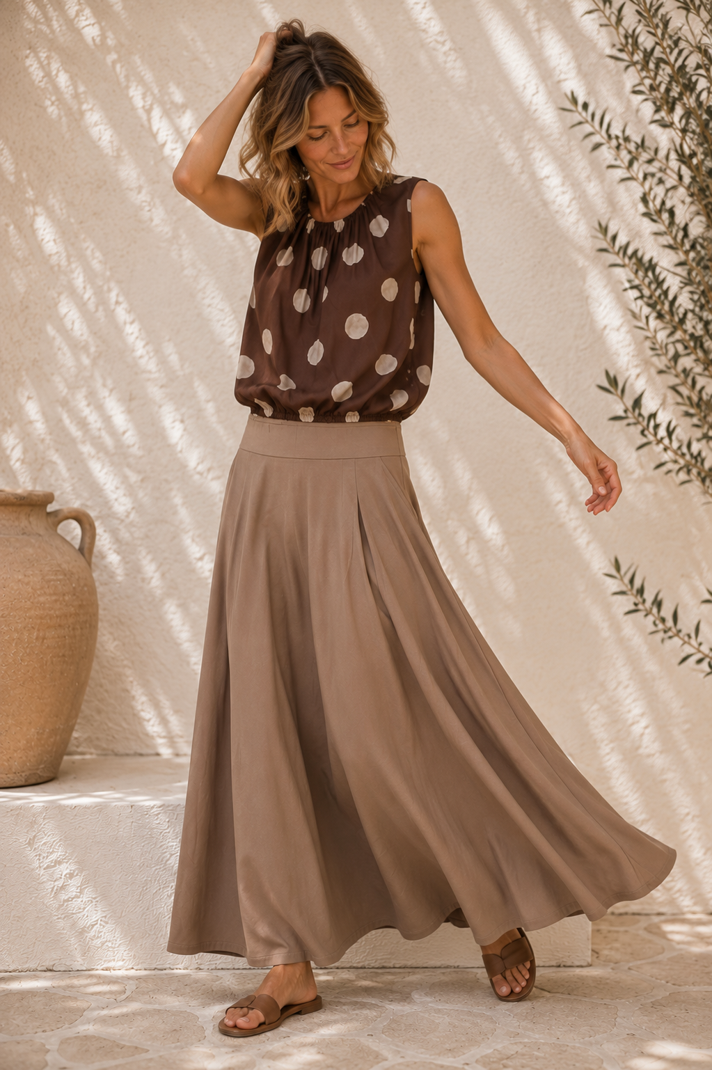 Bluse Mireia Dots Made in Italy 34-40/42