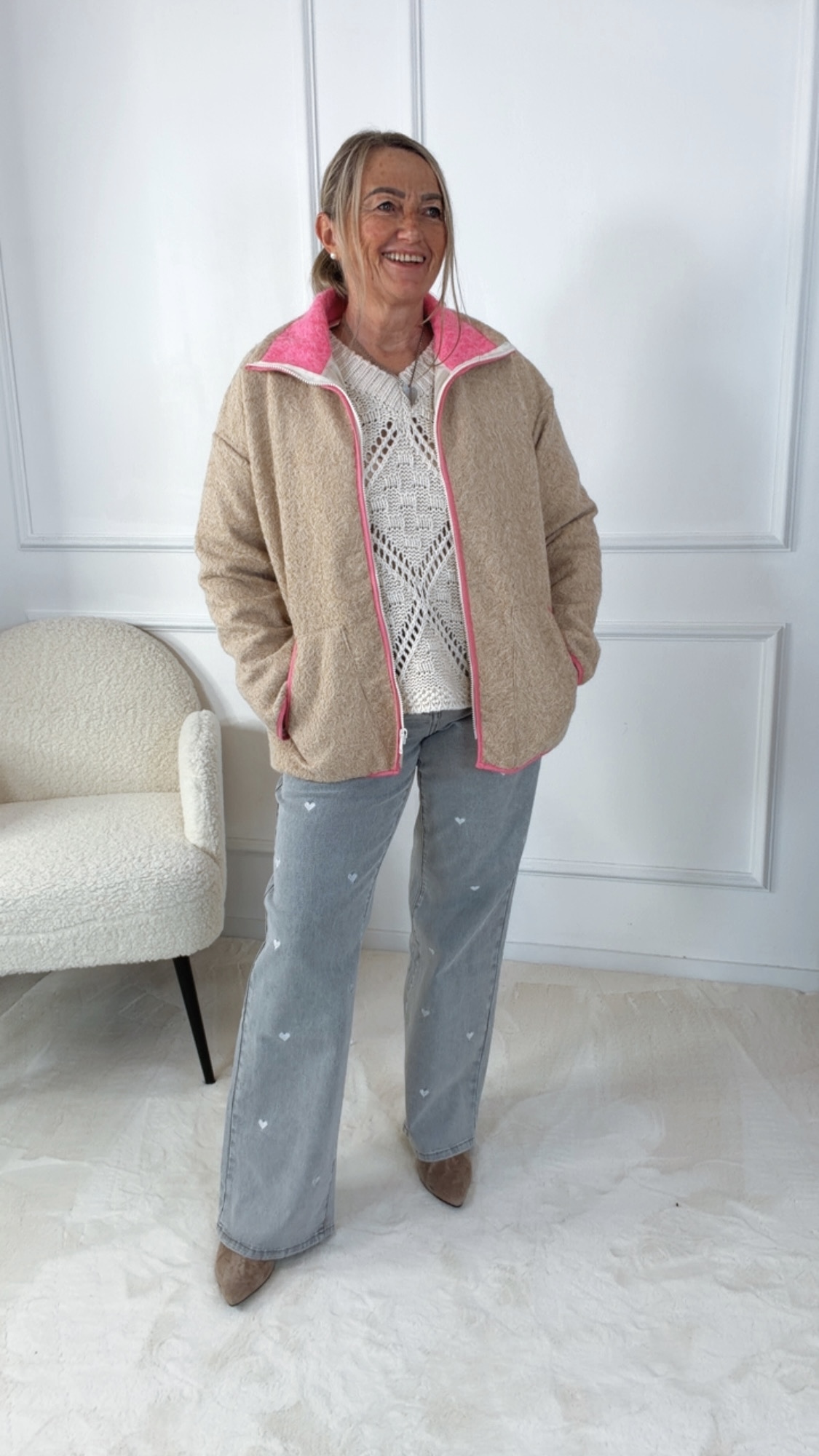 DUO COLOUR JACKE SAMMY Made in Italy 34- 42