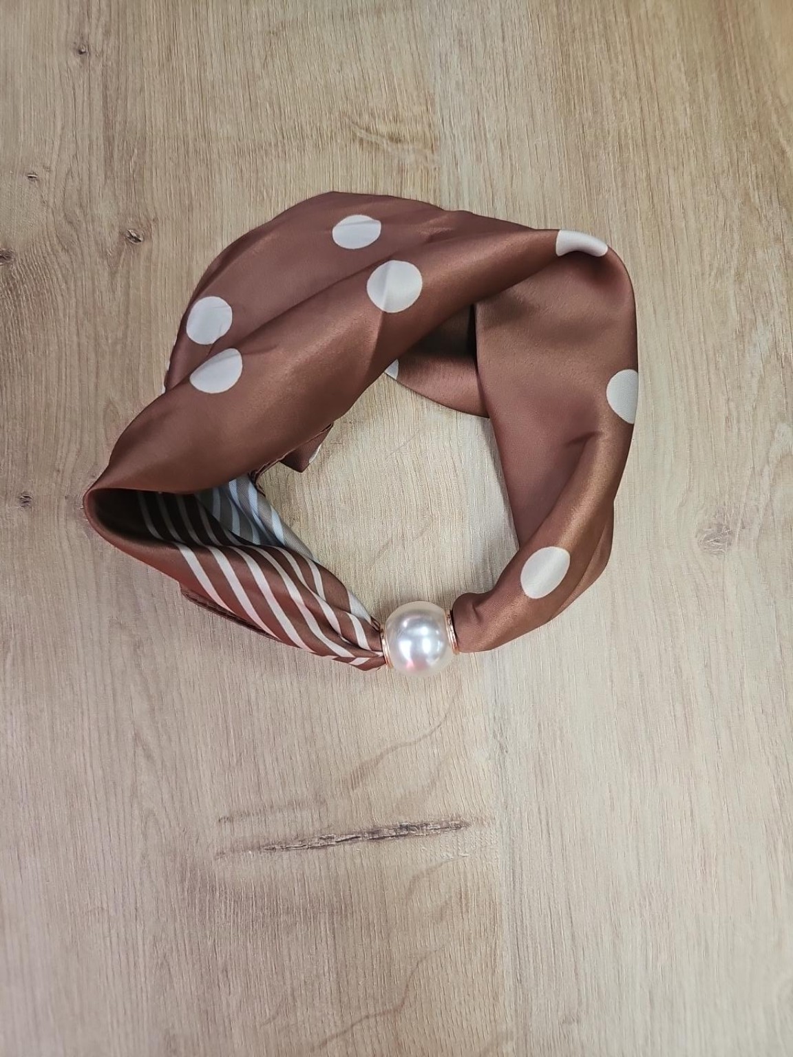 Tuchkette Evania DOTS Perlenverschluss