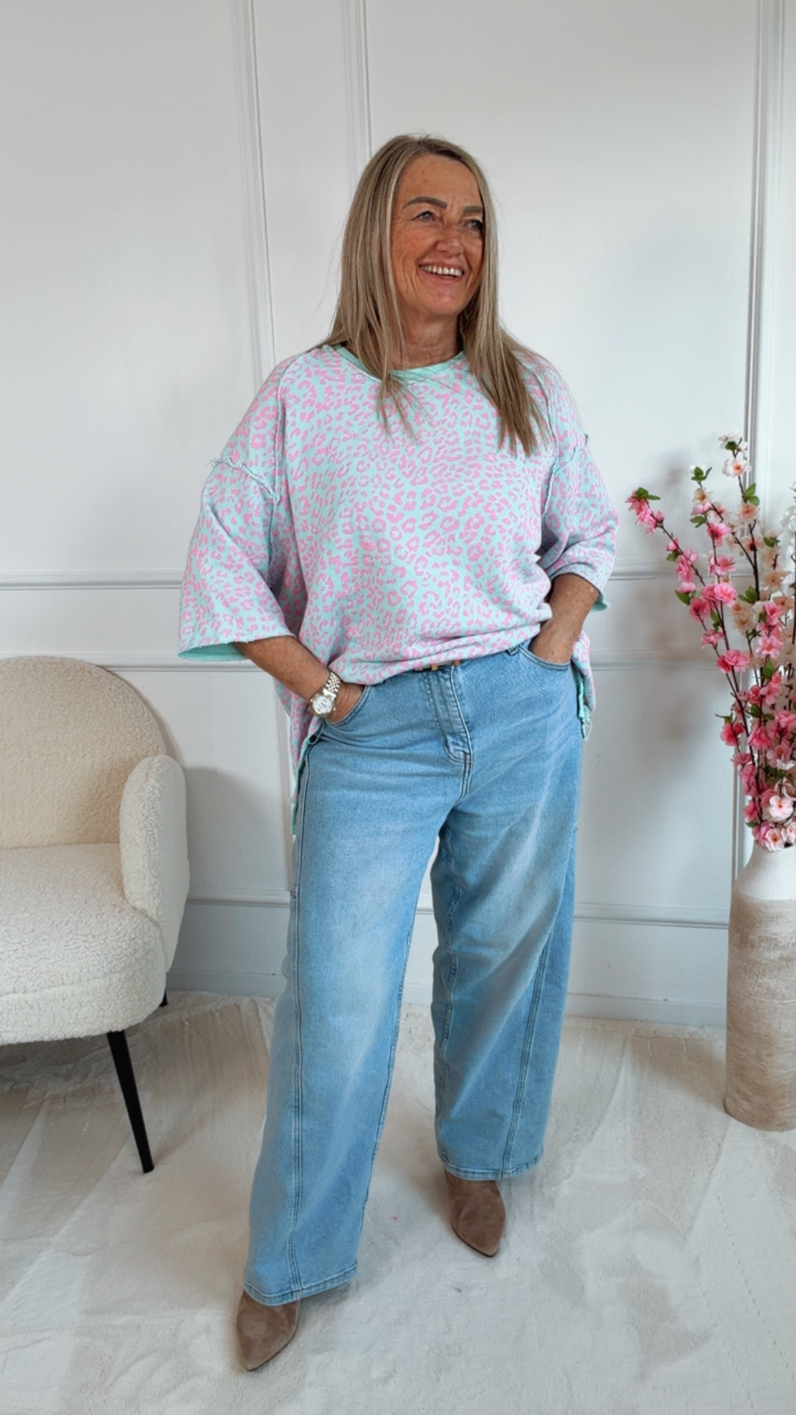 T-Shirt Sweater Albrunella Leo Sweater Made in Italy 34-42/44