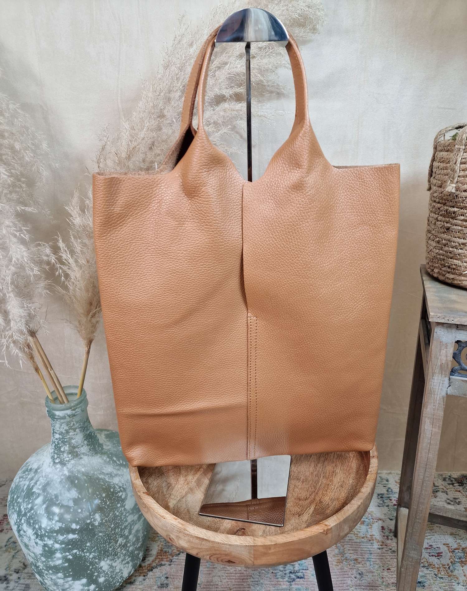 LEDER SHOPPER ADAM CAMEL Made in Italy Echtleder Tasche Schultertasche versch. Farben LEDER SHOPPER ADAM CAMEL Made in Italy Echtleder Tasche Schultertasche versch. Farben