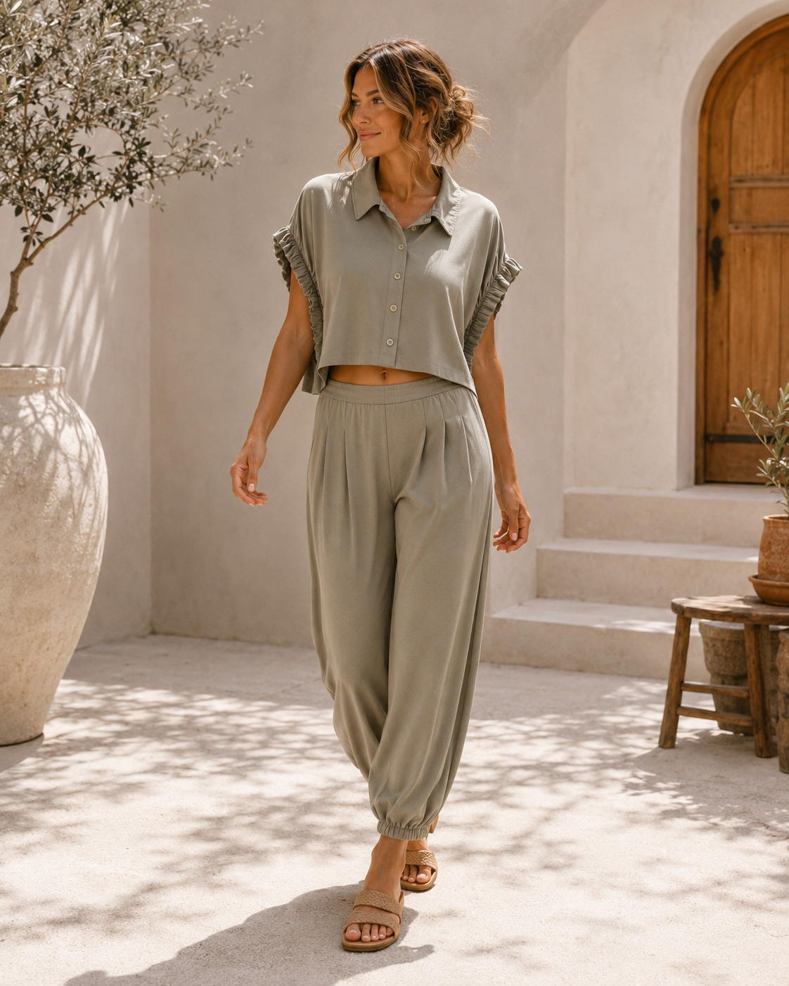 Set Alessa – Bluse & Hose Made in Italy 34-42