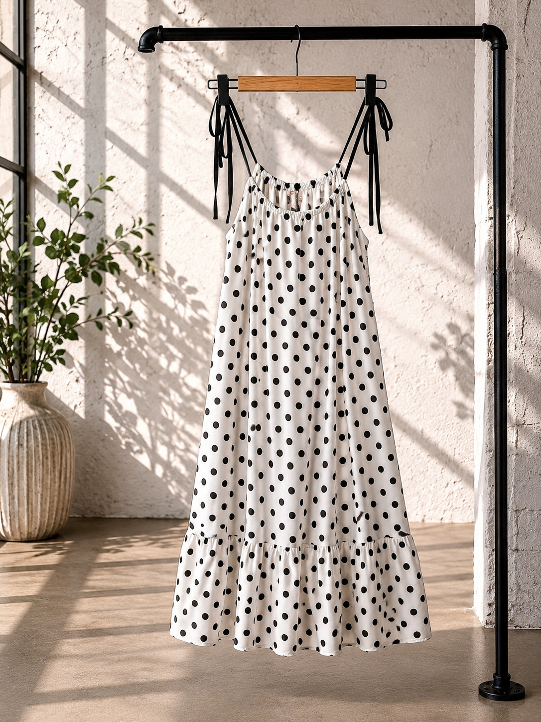 Polka-Dots-Kleid „Positano“ – Made in Italy 🇮🇹✨ ärmellos 34-40/42