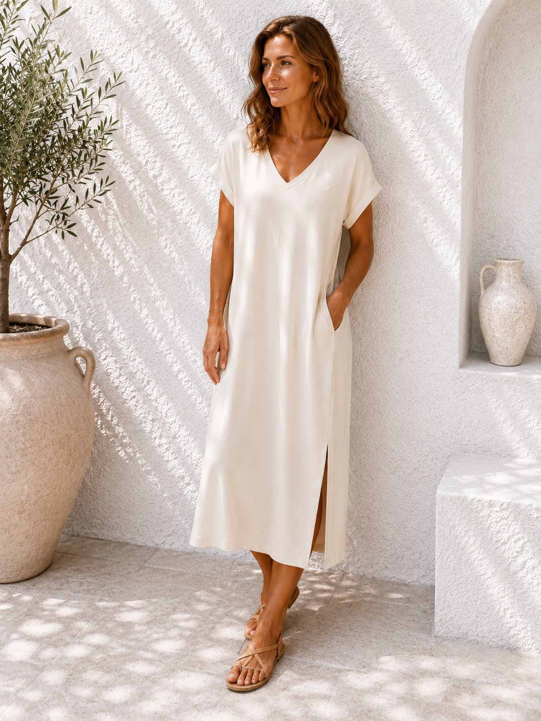 Sweatshirt-Kleid Taliya Mini Herz Made in Italy 34-42/44