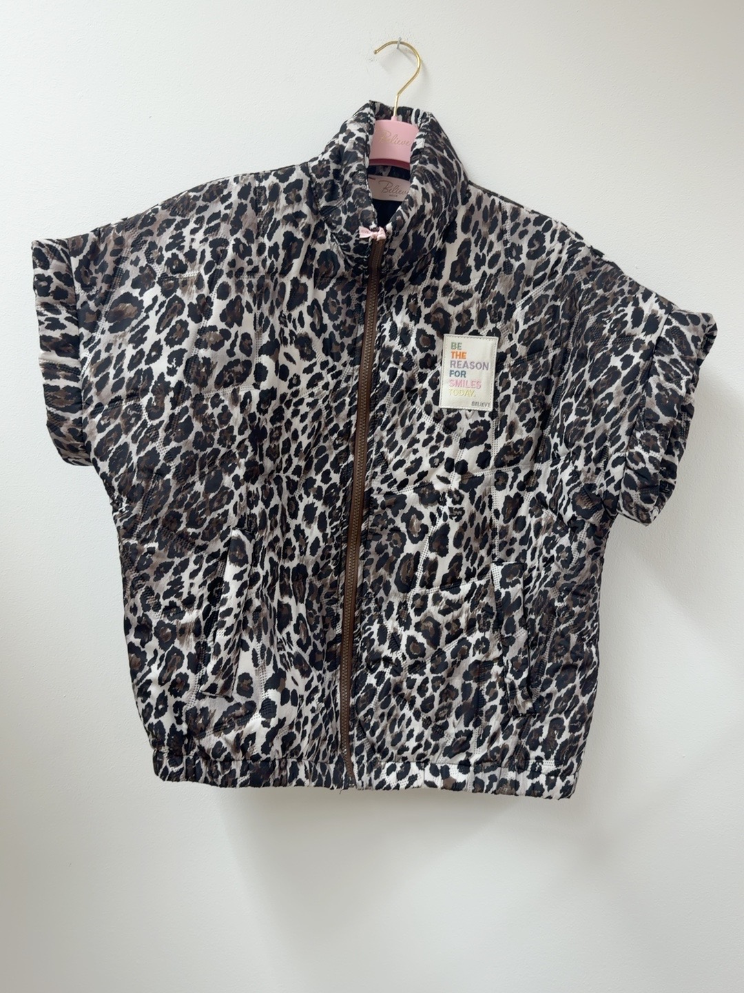 Steppweste mit Patch Leo I W0024 I Made in Italy 34-42