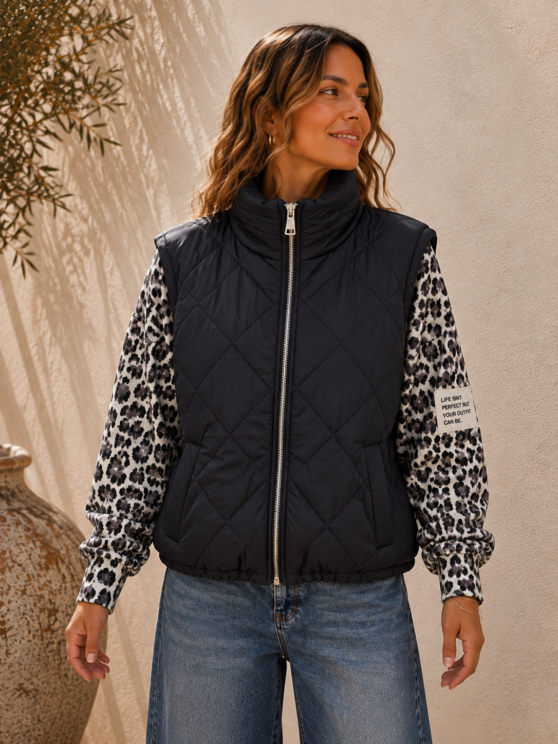 Steppjacke Svenja – Made in Italy – lässiger Spätsommer-Look Gr. 34-42